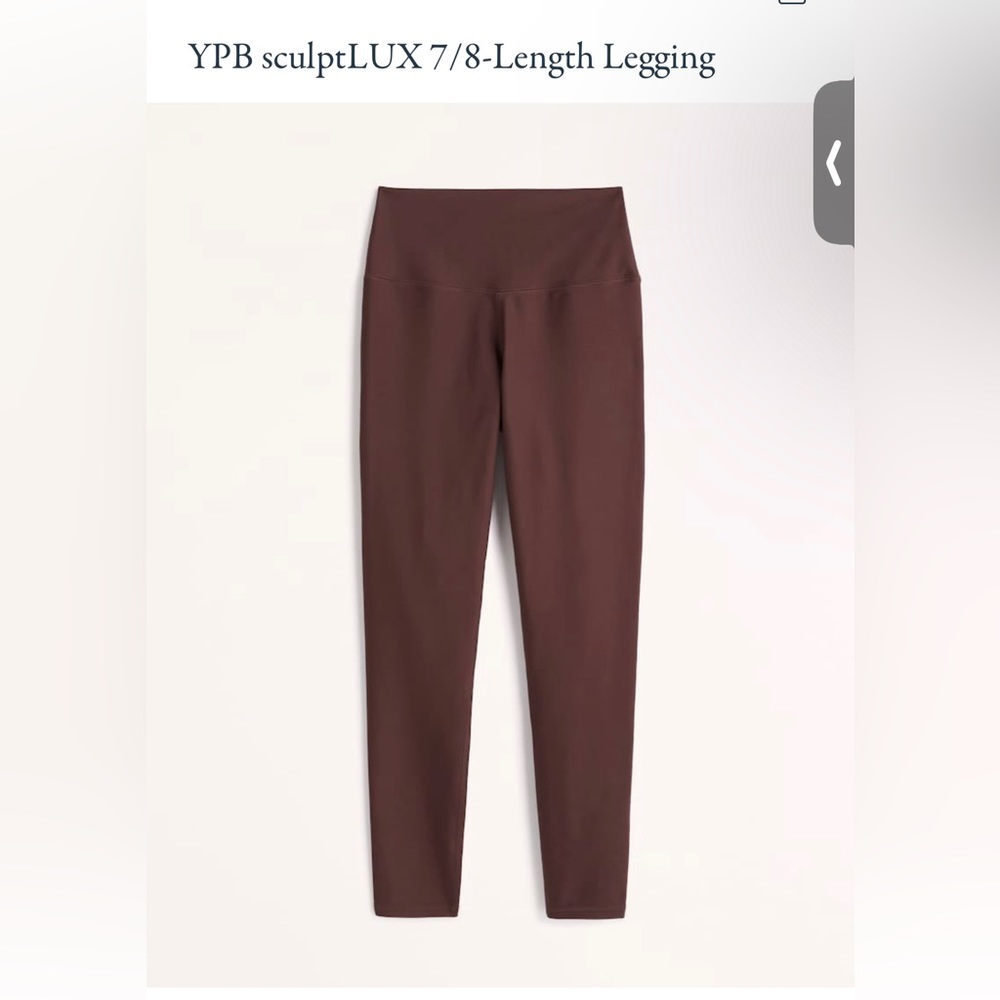 YPB Sculpt 7/8 Leggings - Brown - Small